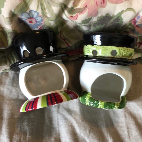 YANKEE CANDLE Set-2 Snowman Winter WaxMelts TART Warmer Holiday Christmas Snow - Picture 12 of 15